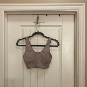 Aerie M tan Sports Bra